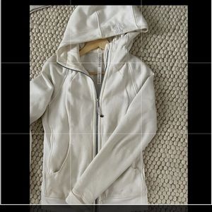 Lulu lemon white scuba jacket